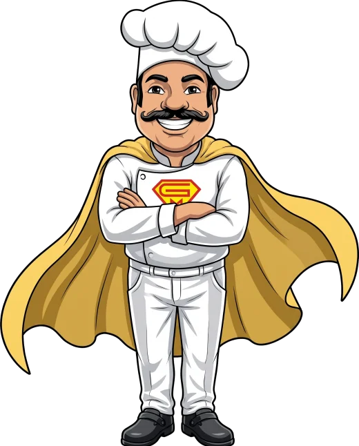 Grand Malabar's chef mascot
